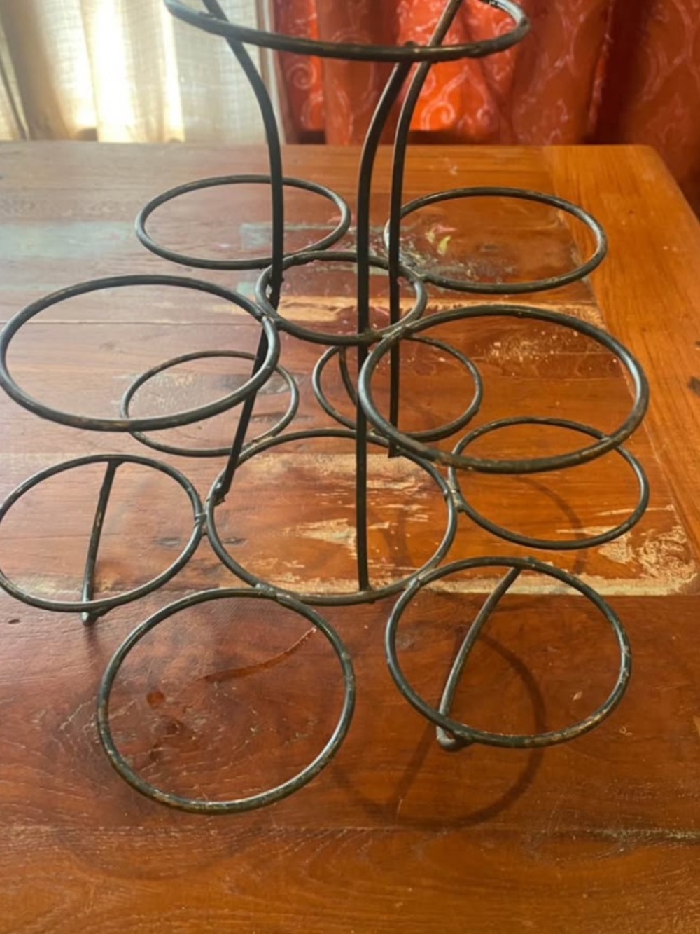Vintage Black Metal Butter Pat Holder